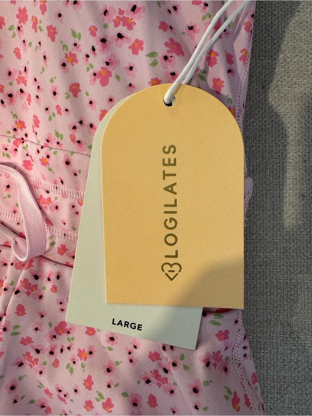 Blogilates Women's Game Set Match Activewear Dress, Pink Floral, NWT